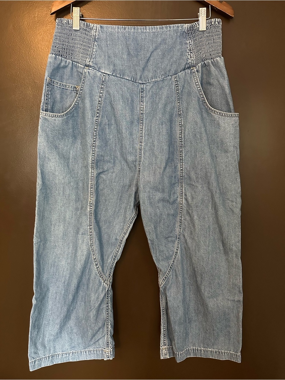 WE THE FREE Free People Lunan Crop Harem Jeans Size Medium